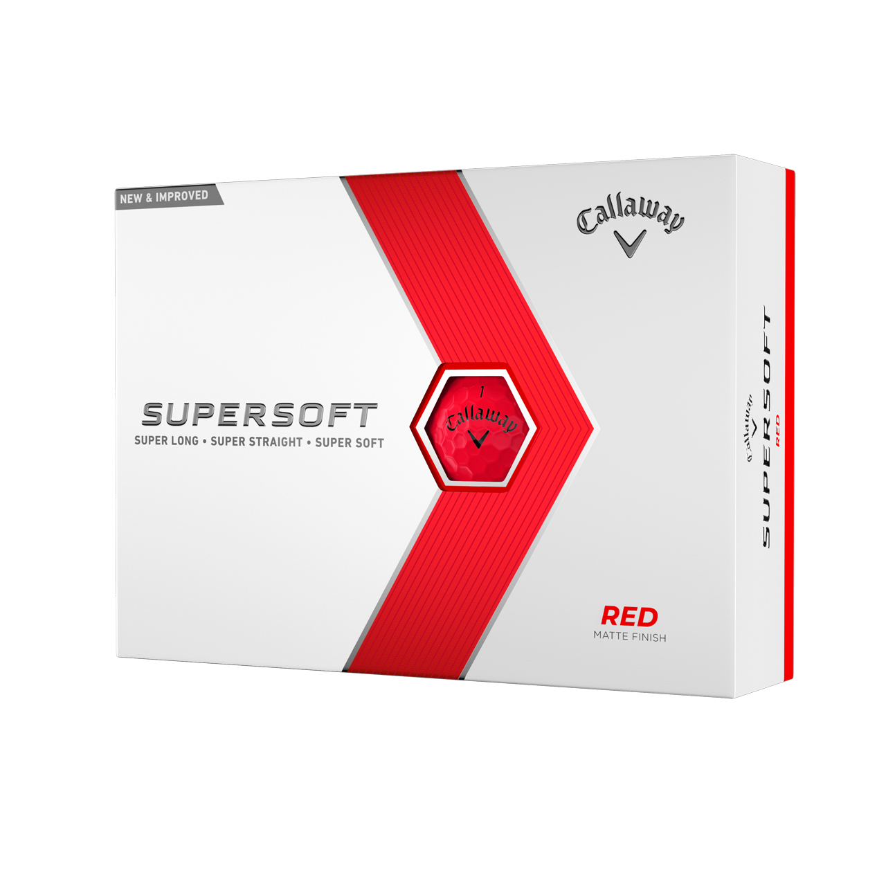 Supersoft Matte, Bälle 3-Pack - Rd